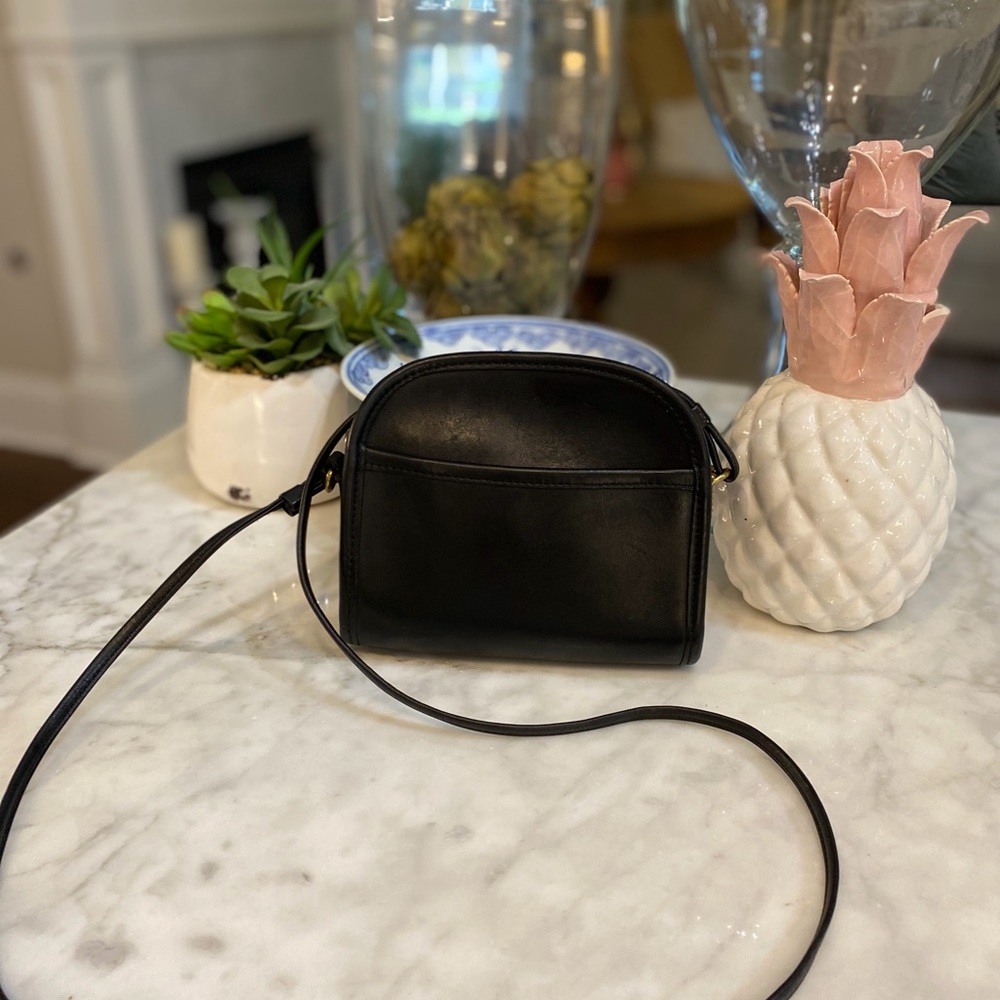 Coach Black Leather Crossbody Bag